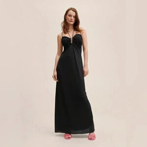 Mango Ruched Detail Dress NWT